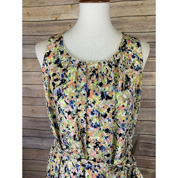 Forever 21 Large NWT Dress Colorful Abstract Tie - Picture 2 of 11